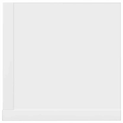 vidaXL Wall Shelves 2 pcs White 100x16.5x16.5 cm Engineered Wood