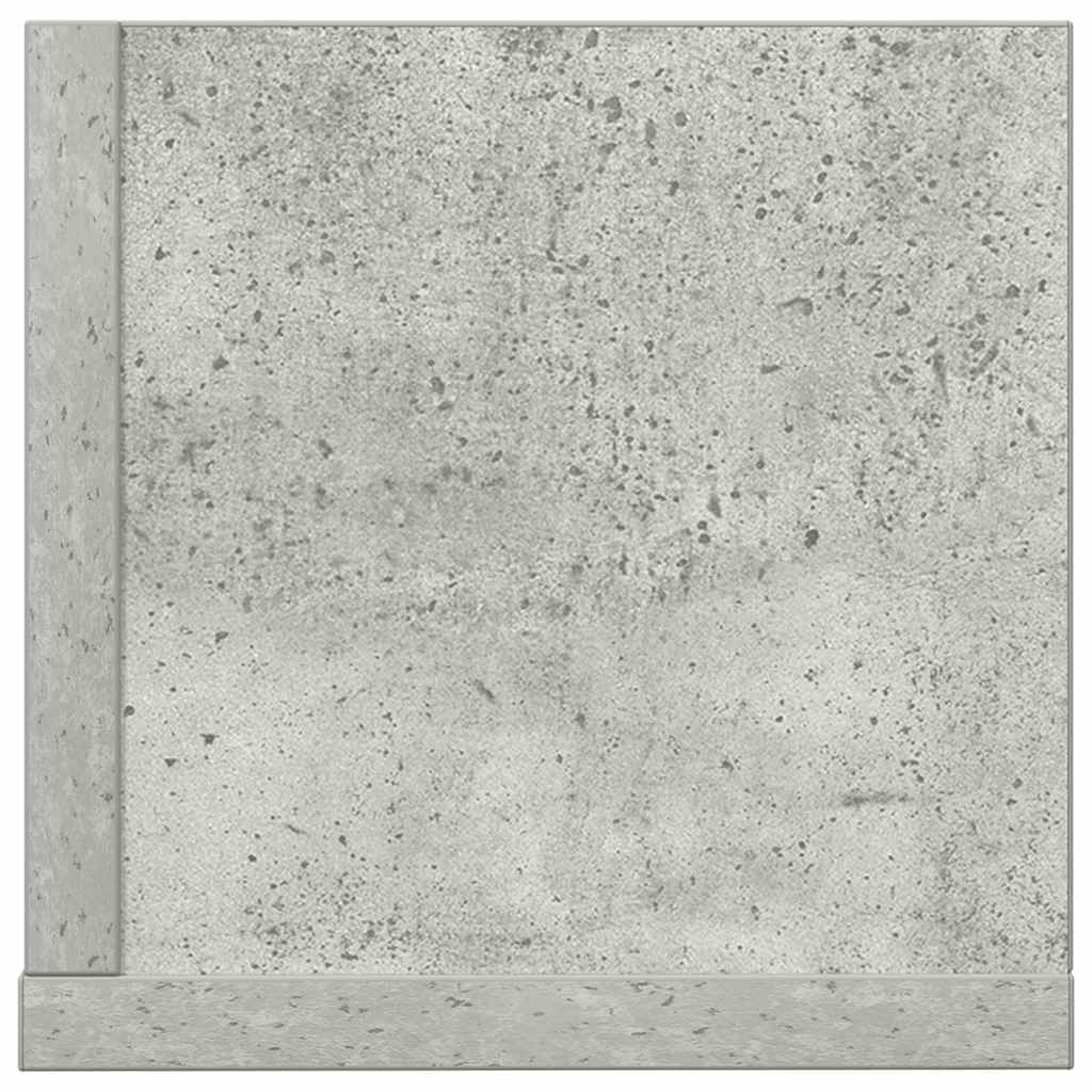 vidaXL Wall Shelves 2 pcs Concrete Grey 100x16.5x16.5 cm Engineered Wood