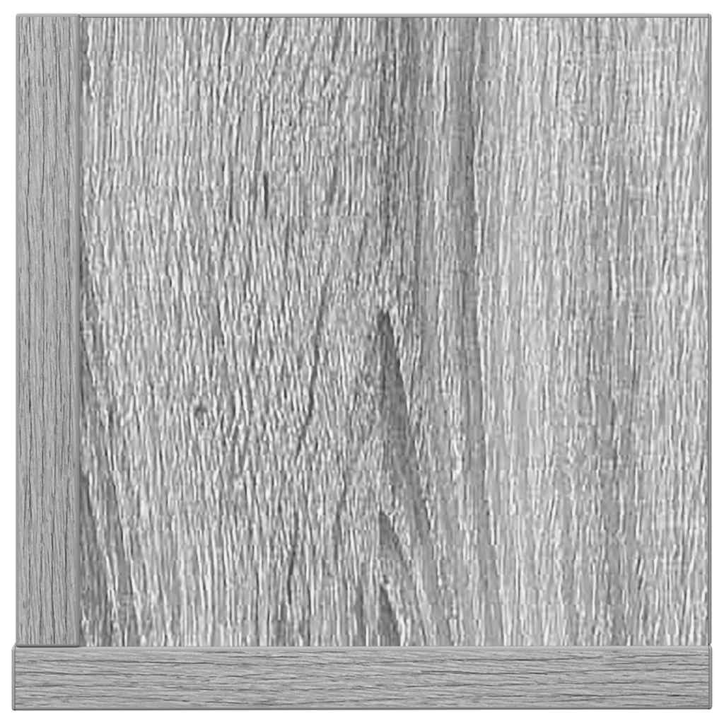 vidaXL Wall Shelves 2 pcs Grey Sonoma 100x16.5x16.5 cm Engineered Wood