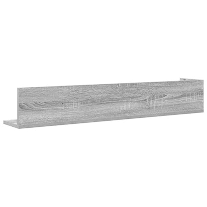 vidaXL Wall Shelves 2 pcs Grey Sonoma 100x16.5x16.5 cm Engineered Wood
