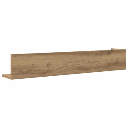 vidaXL Wall Shelves 2 pcs Artisan Oak 100x16.5x16.5 cm Engineered Wood