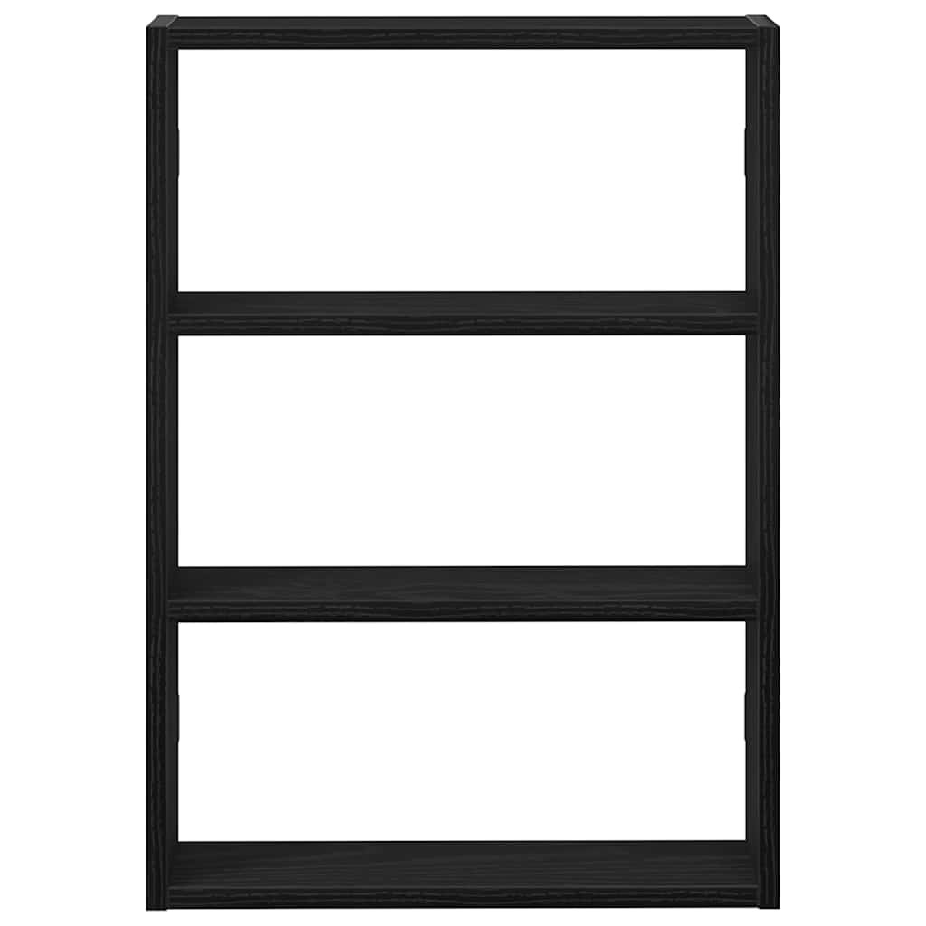 vidaXL Wall Shelf Black 43x9x60 cm Engineered Wood
