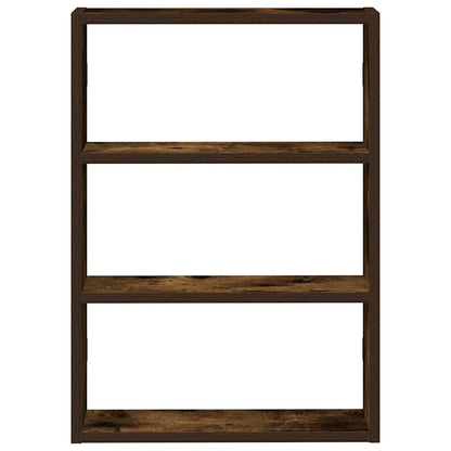 vidaXL Wall Shelf Smoked Oak 43x9x60 cm Engineered Wood