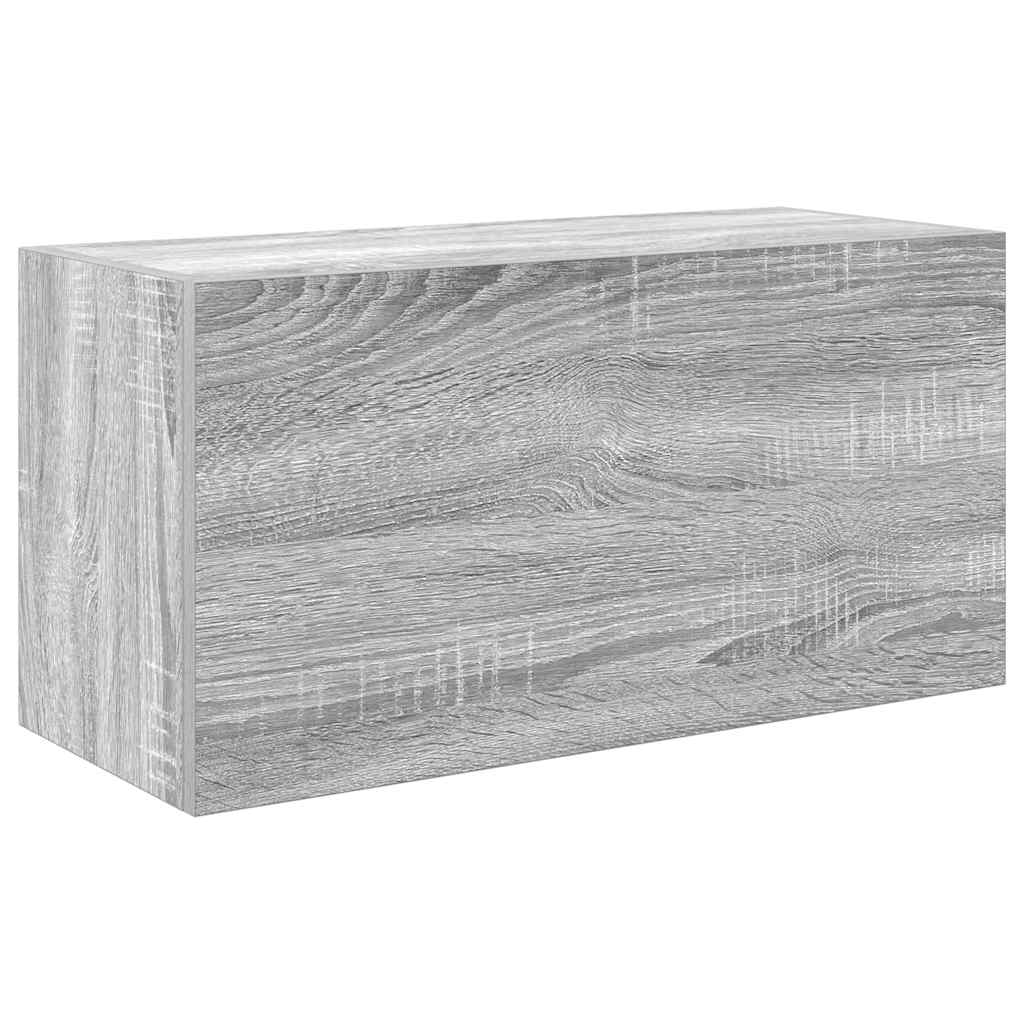 vidaXL Bathroom Wall Cabinet Grey Sonoma 60x25x30 cm Engineered Wood