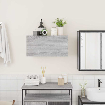 vidaXL Bathroom Wall Cabinet Grey Sonoma 60x25x30 cm Engineered Wood