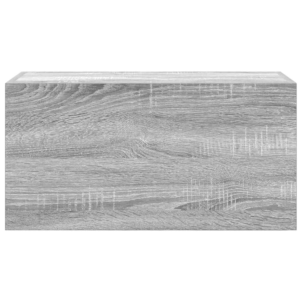 vidaXL Bathroom Wall Cabinet Grey Sonoma 60x25x30 cm Engineered Wood