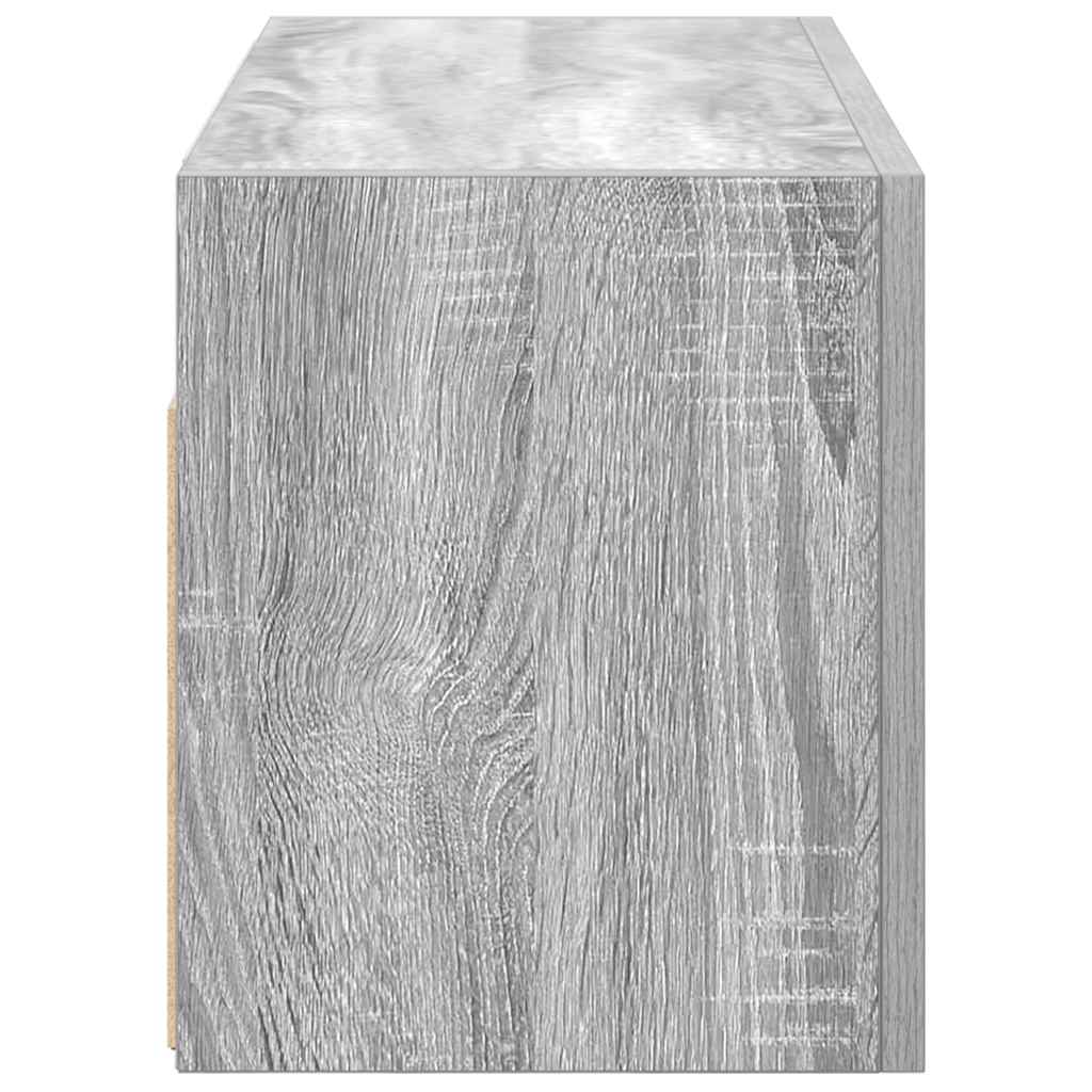 vidaXL Bathroom Wall Cabinet Grey Sonoma 60x25x30 cm Engineered Wood