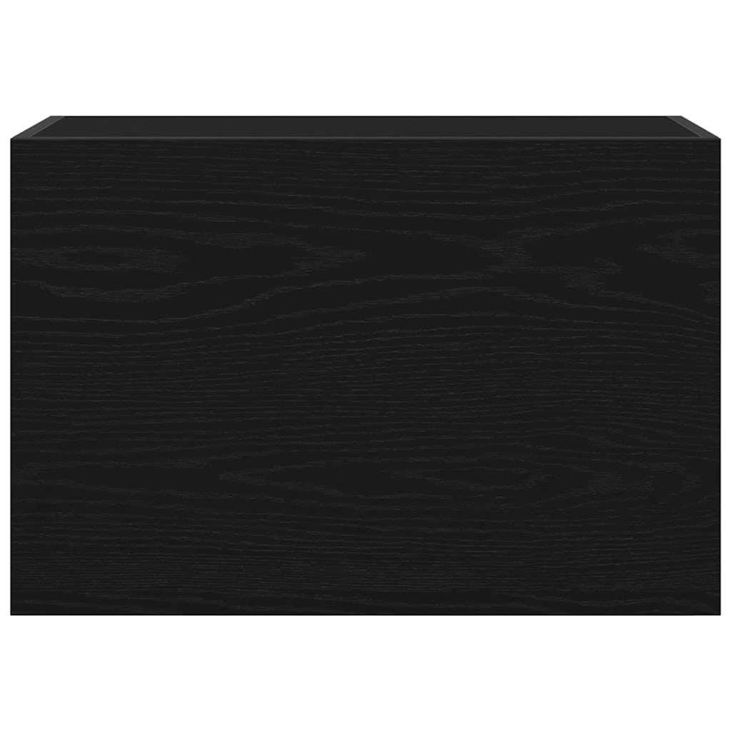 vidaXL Bathroom Wall Cabinet Black 60x25x40 cm Engineered Wood