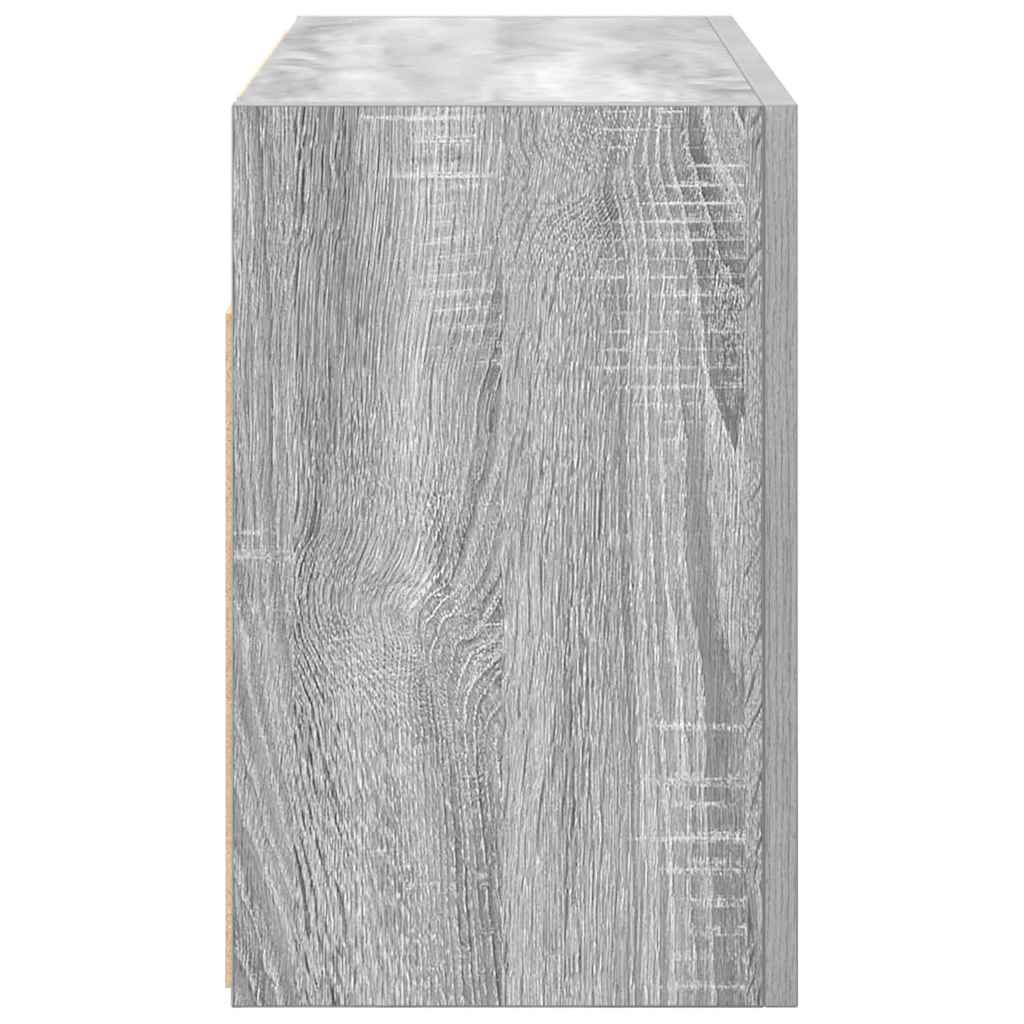 vidaXL Bathroom Wall Cabinet Grey Sonoma 60x25x40 cm Engineered Wood