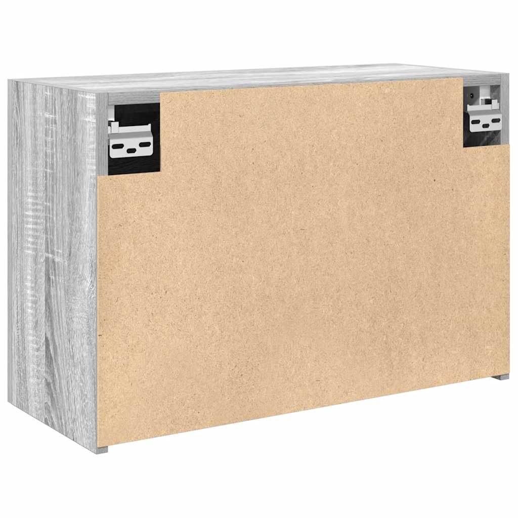 vidaXL Bathroom Wall Cabinet Grey Sonoma 60x25x40 cm Engineered Wood