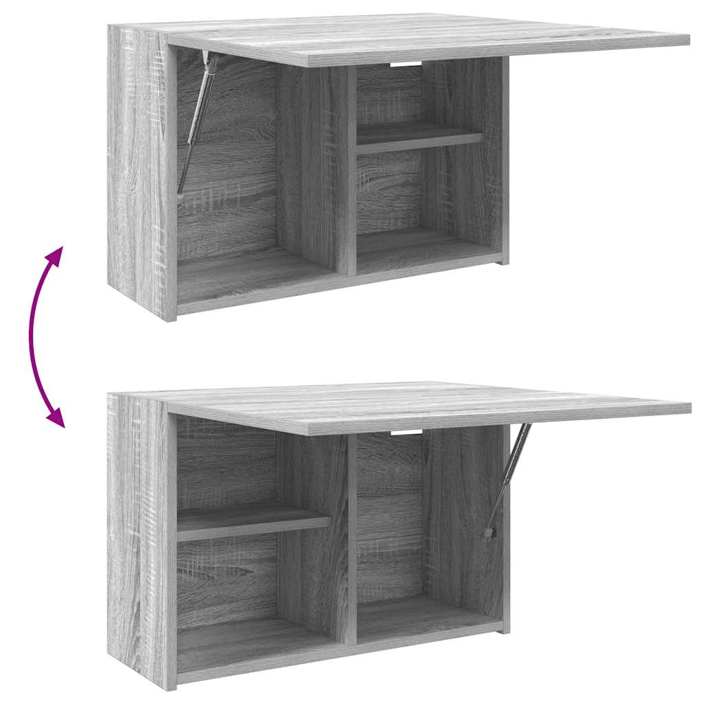 vidaXL Bathroom Wall Cabinet Grey Sonoma 60x25x40 cm Engineered Wood