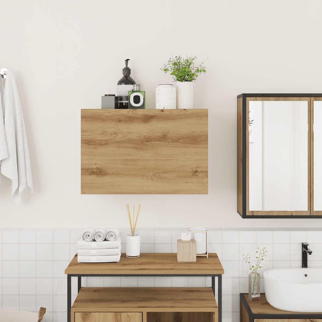 vidaXL Bathroom Wall Cabinet Artisan Oak 60x25x40 cm Engineered Wood