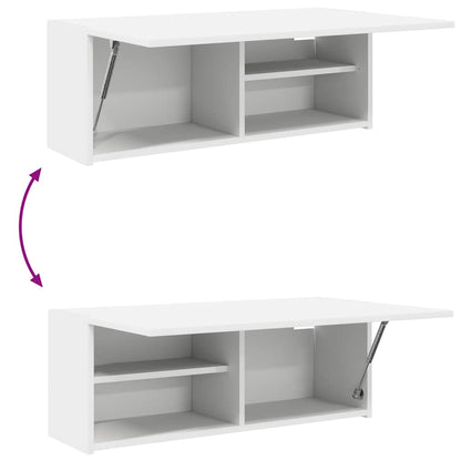 vidaXL Bathroom Wall Cabinet White 80x25x30 cm Engineered Wood