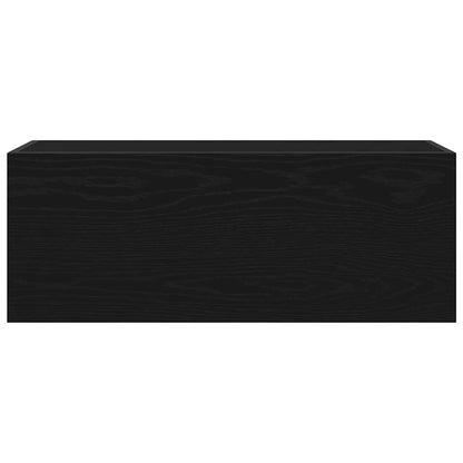 vidaXL Bathroom Wall Cabinet Black 80x25x30 cm Engineered Wood