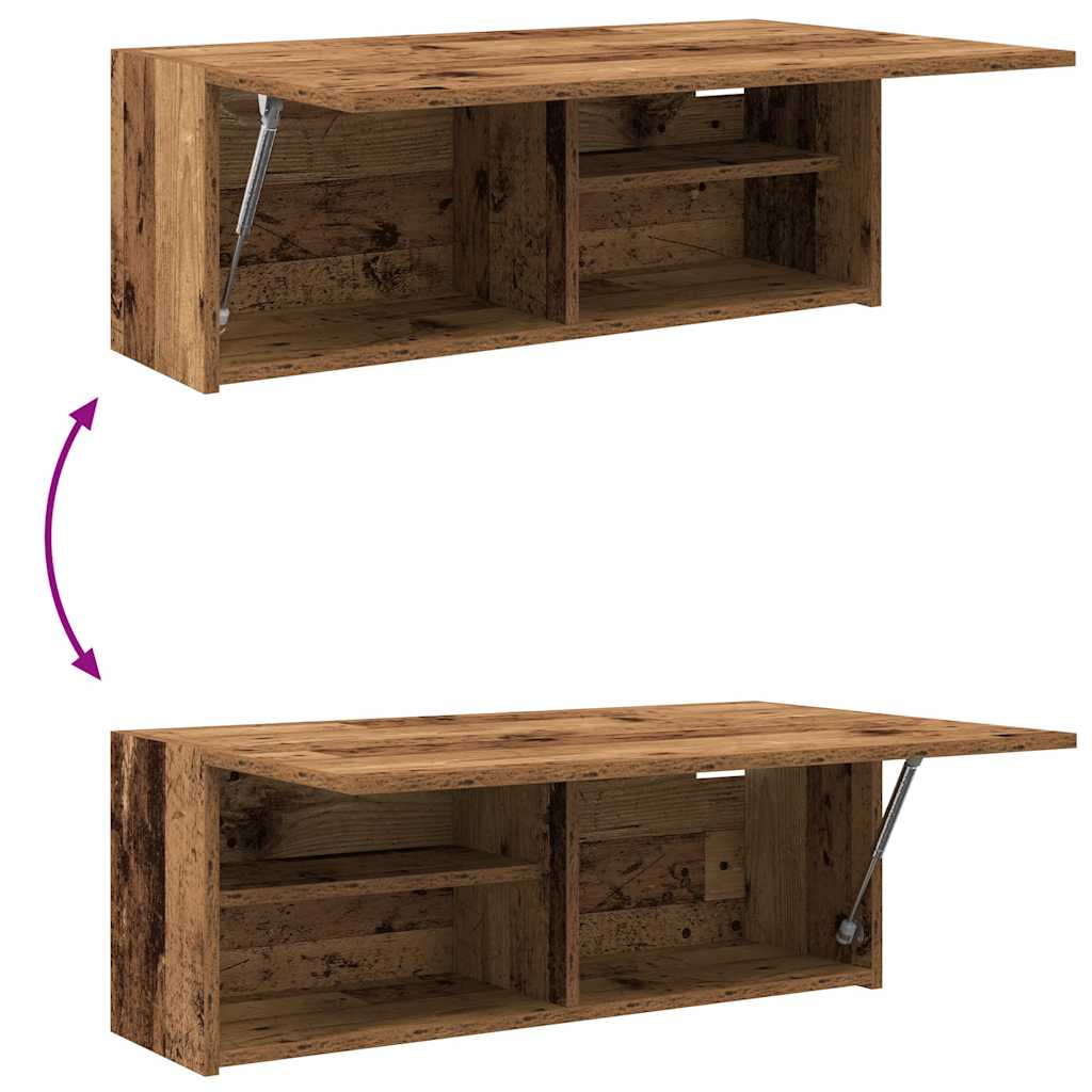 vidaXL Bathroom Wall Cabinet Old Wood 80x25x30 cm Engineered Wood