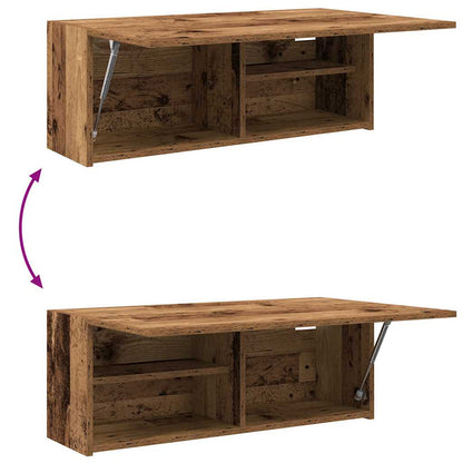 vidaXL Bathroom Wall Cabinet Old Wood 80x25x30 cm Engineered Wood