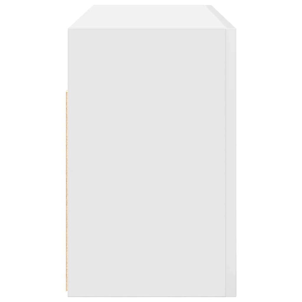 vidaXL Bathroom Wall Cabinet White 80x25x40 cm Engineered Wood