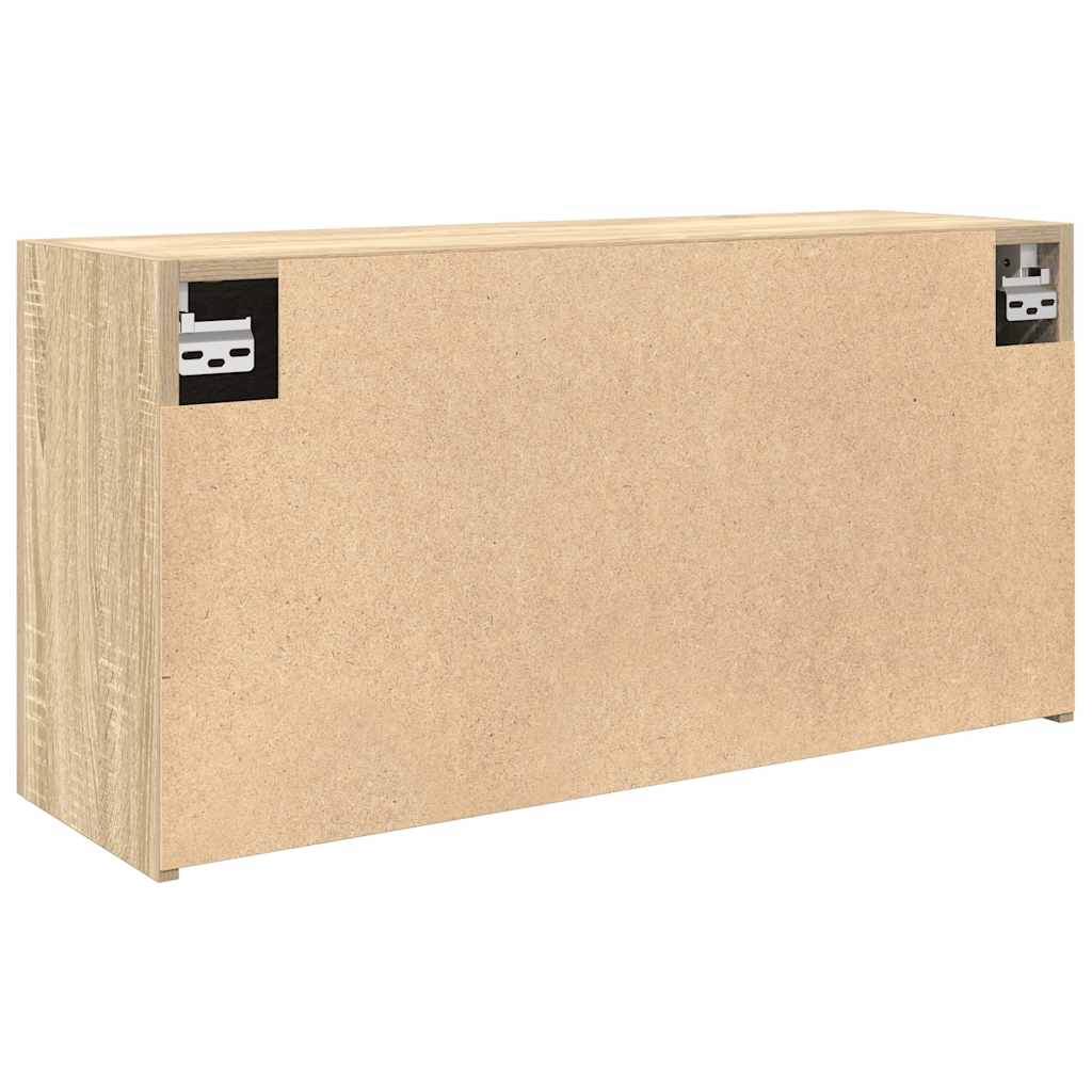vidaXL Bathroom Wall Cabinet Sonoma Oak 80x25x40 cm Engineered Wood