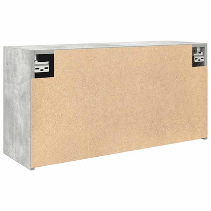 vidaXL Bathroom Wall Cabinet Concrete Grey 80x25x40 cm Engineered Wood