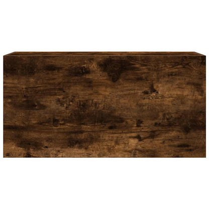 vidaXL Bathroom Wall Cabinet Smoked Oak 80x25x40 cm Engineered Wood