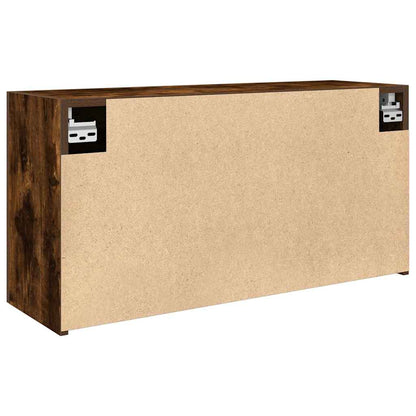 vidaXL Bathroom Wall Cabinet Smoked Oak 80x25x40 cm Engineered Wood