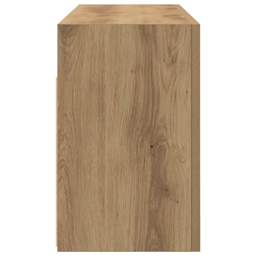 vidaXL Bathroom Wall Cabinet Artisan Oak 80x25x40 cm Engineered Wood