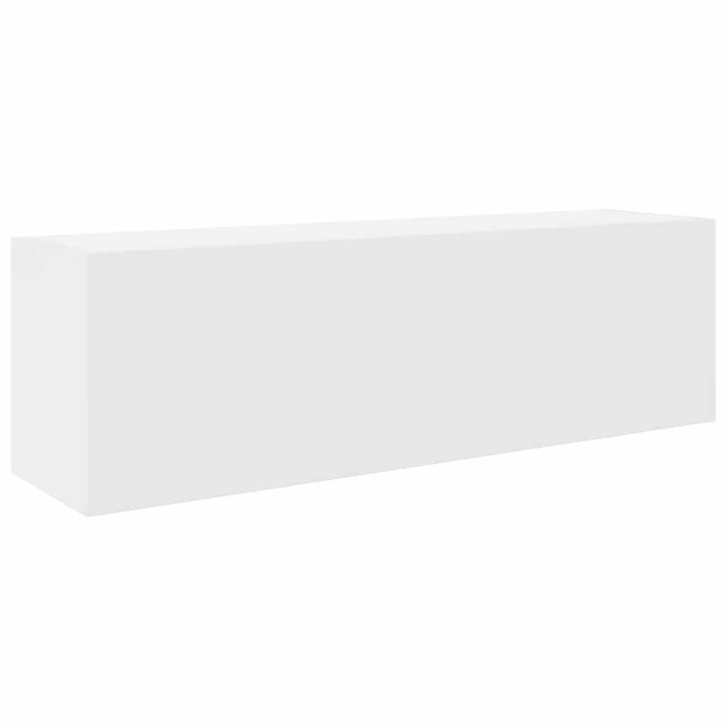 vidaXL Bathroom Wall Cabinet White 100x25x30 cm Engineered Wood