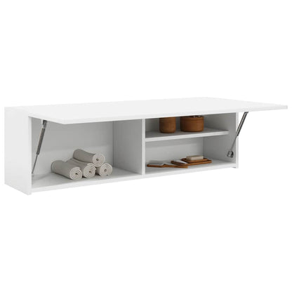 vidaXL Bathroom Wall Cabinet White 100x25x30 cm Engineered Wood