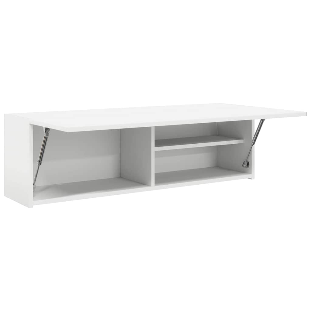 vidaXL Bathroom Wall Cabinet White 100x25x30 cm Engineered Wood
