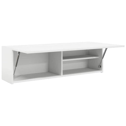 vidaXL Bathroom Wall Cabinet White 100x25x30 cm Engineered Wood
