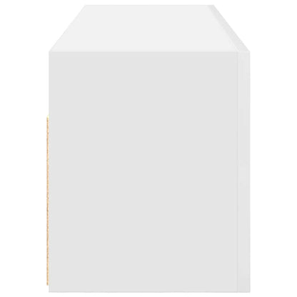 vidaXL Bathroom Wall Cabinet White 100x25x30 cm Engineered Wood