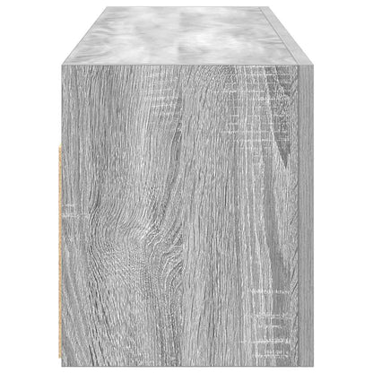 vidaXL Bathroom Wall Cabinet Grey Sonoma 100x25x30 cm Engineered Wood