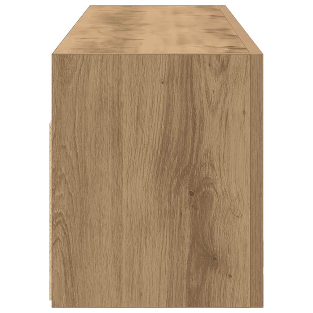 vidaXL Bathroom Wall Cabinet Artisan Oak 100x25x30 cm Engineered Wood