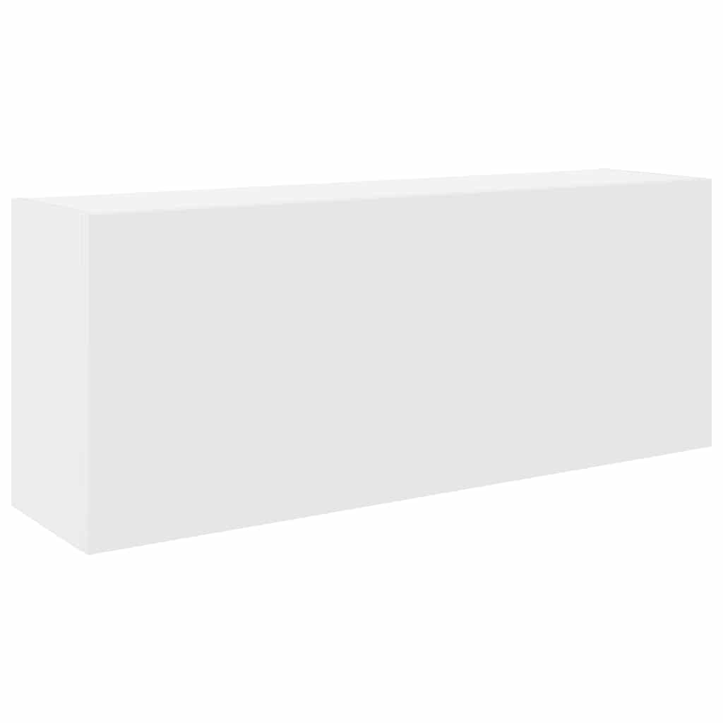vidaXL Bathroom Wall Cabinet White 100x25x40 cm Engineered Wood