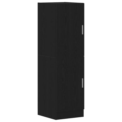 vidaXL Kitchen Cabinet Black 38x41.5x131.5 cm Engineered Wood