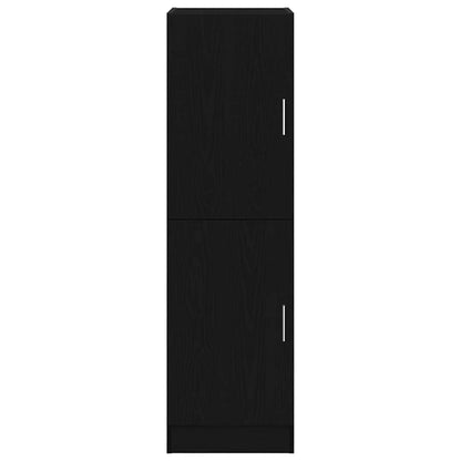 vidaXL Kitchen Cabinet Black 38x41.5x131.5 cm Engineered Wood