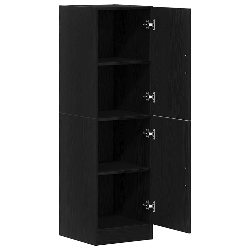 vidaXL Kitchen Cabinet Black 38x41,5x131,5 cm Engineered Wood