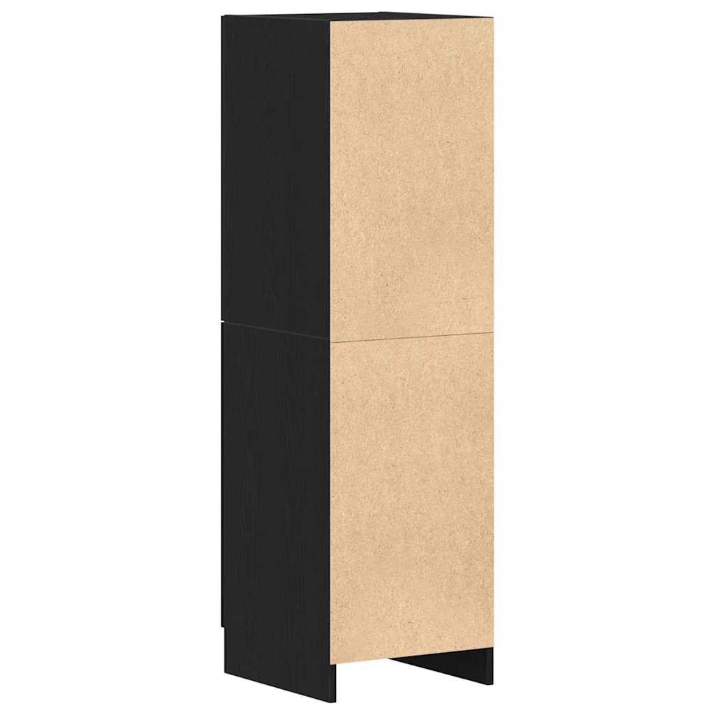 vidaXL Kitchen Cabinet Black 38x41,5x131,5 cm Engineered Wood