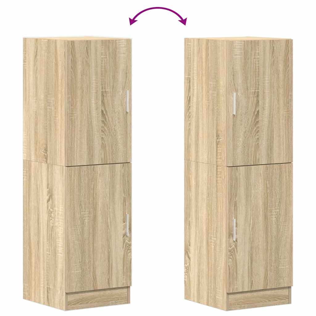 vidaXL Kitchen Cabinet Sonoma Oak 38x41.5x131.5 cm Engineered Wood