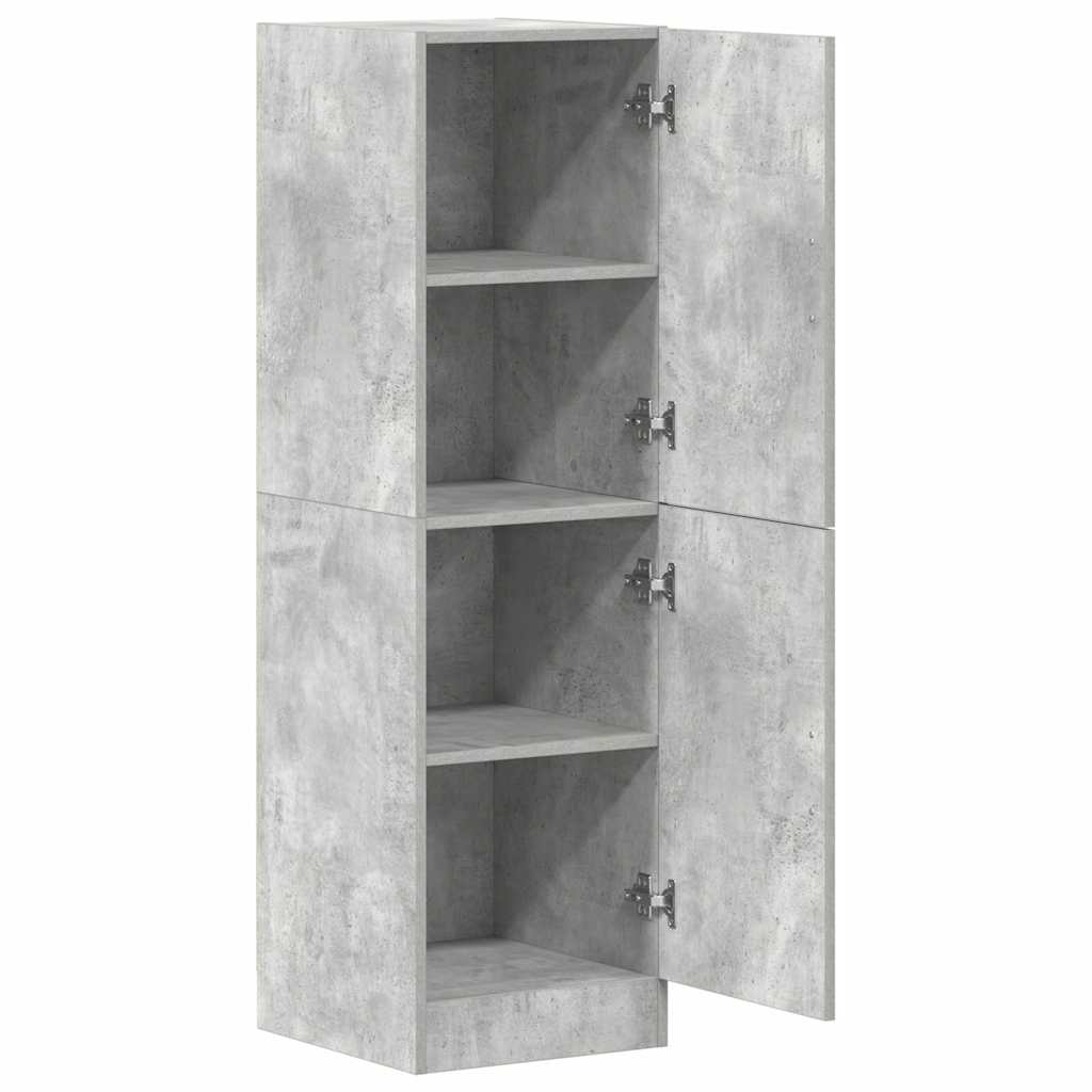 vidaXL Kitchen Cabinet Concrete Grey 38x41.5x131.5 cm Engineered Wood