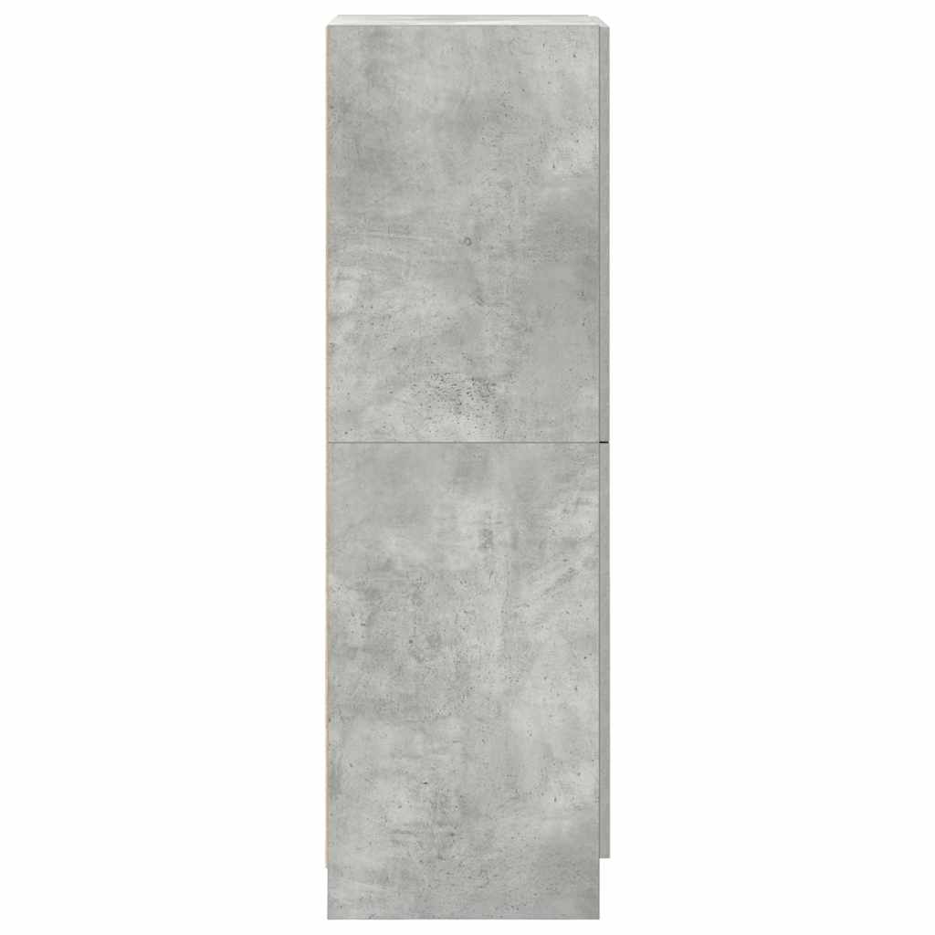 vidaXL Kitchen Cabinet Concrete Grey 38x41.5x131.5 cm Engineered Wood