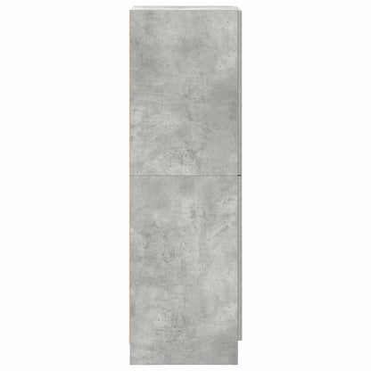 vidaXL Kitchen Cabinet Concrete Grey 38x41.5x131.5 cm Engineered Wood