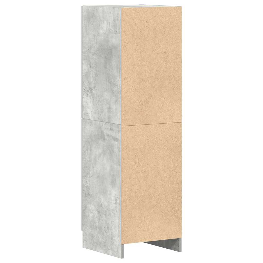 vidaXL Kitchen Cabinet Concrete Grey 38x41.5x131.5 cm Engineered Wood