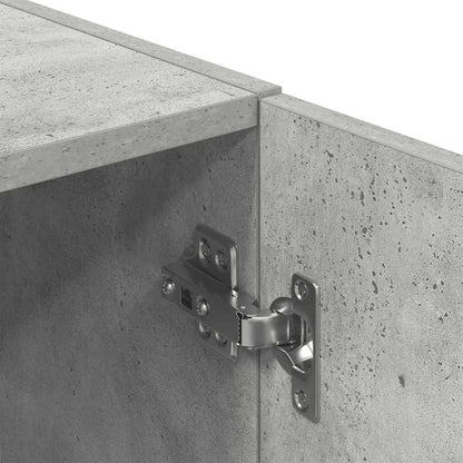 vidaXL Kitchen Cabinet Concrete Grey 38x41.5x131.5 cm Engineered Wood