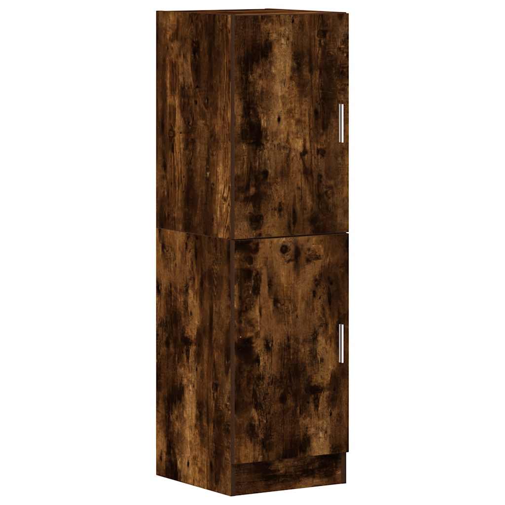 vidaXL Kitchen Cabinet Smoked Oak 38x41.5x131.5 cm Engineered Wood