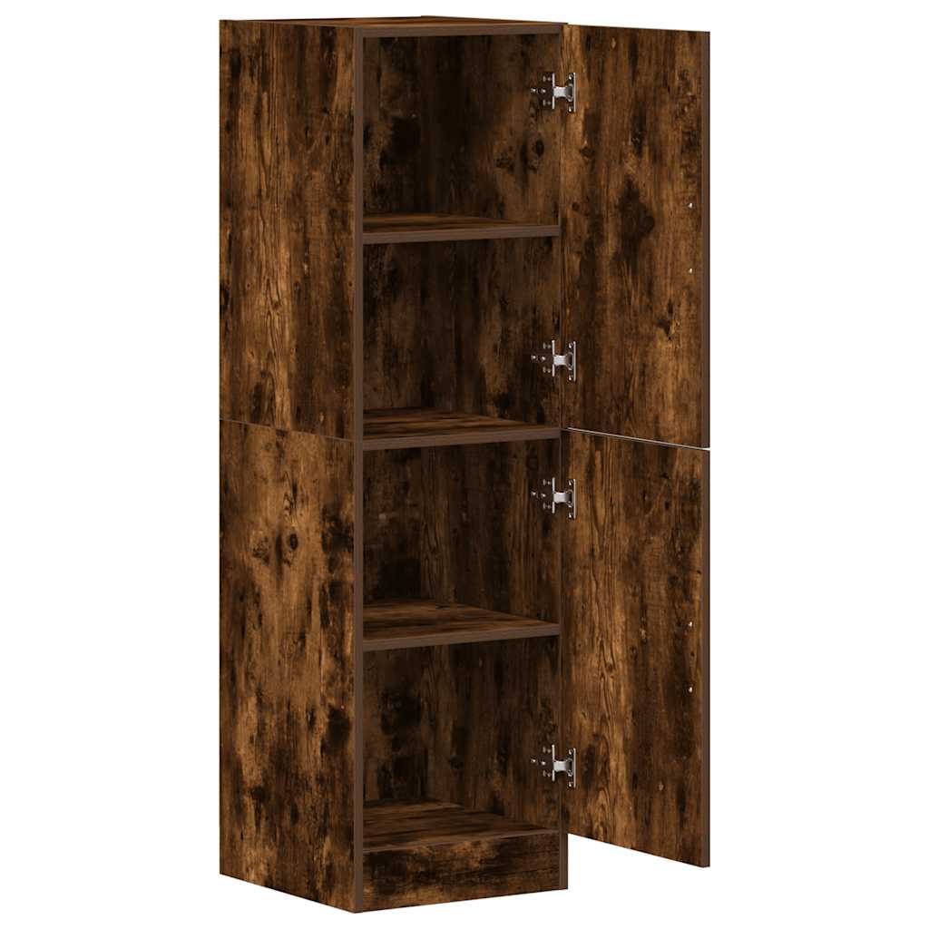 vidaXL Kitchen Cabinet Smoked Oak 38x41.5x131.5 cm Engineered Wood