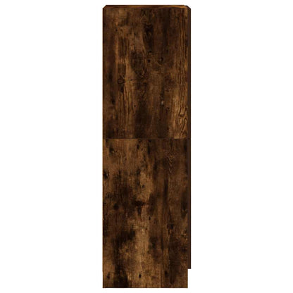 vidaXL Kitchen Cabinet Smoked Oak 38x41.5x131.5 cm Engineered Wood