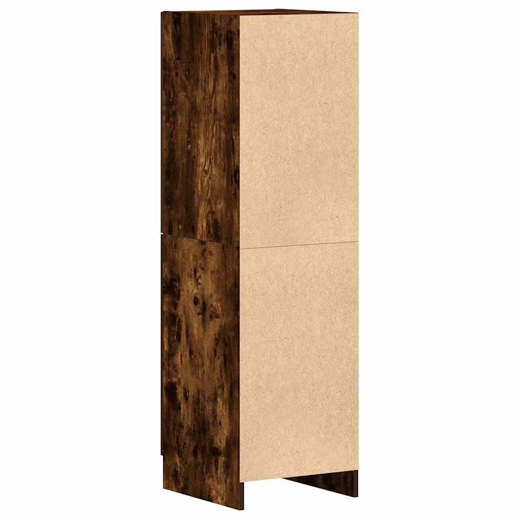 vidaXL Kitchen Cabinet Smoked Oak 38x41.5x131.5 cm Engineered Wood