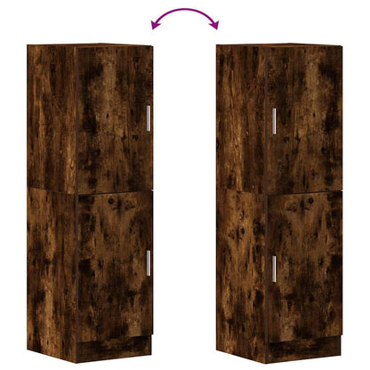 vidaXL Kitchen Cabinet Smoked Oak 38x41.5x131.5 cm Engineered Wood