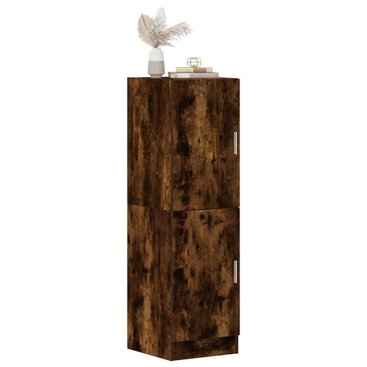 vidaXL Kitchen Cabinet Smoked Oak 38x41.5x131.5 cm Engineered Wood